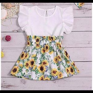 Baby girl sunflower dress